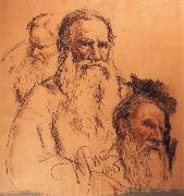 Repin-s  pencil sketch, Ilya Repin